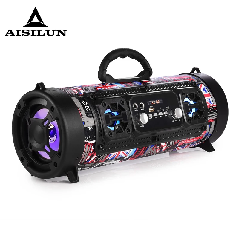 16W Portable Column Bluetooth Speaker Move KTV 3D