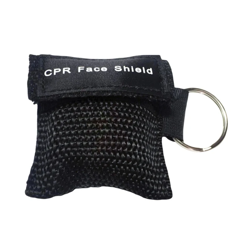 

CPR Resuscitator Mask Disposable First Aid Skill Training Face Shield Breathing Mask Mouth Breath One-way Valve Tool