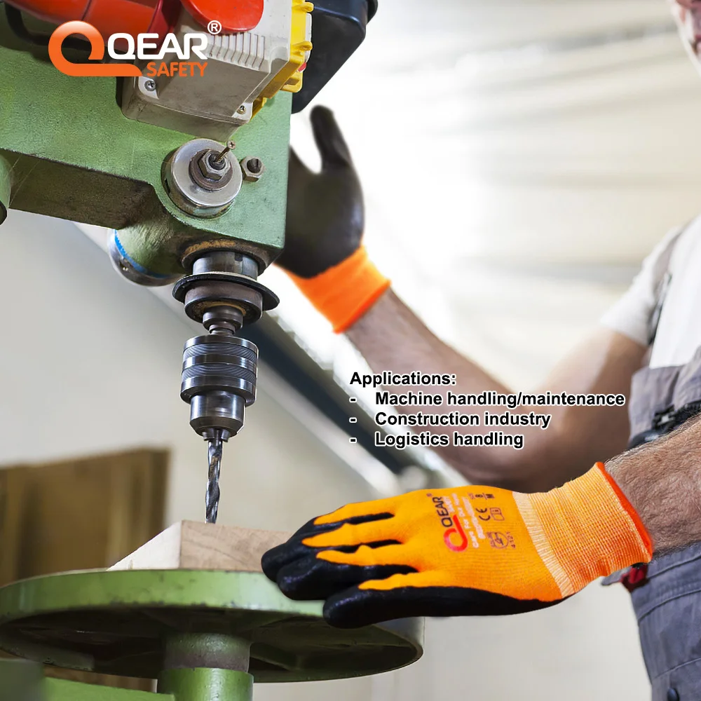 3 Pairs Nitrile Rubber Coated Work Gloves, Oil/Greasy Resistance Palm, And Good Dexterity,Quality Liner,Mechanic Work Safety