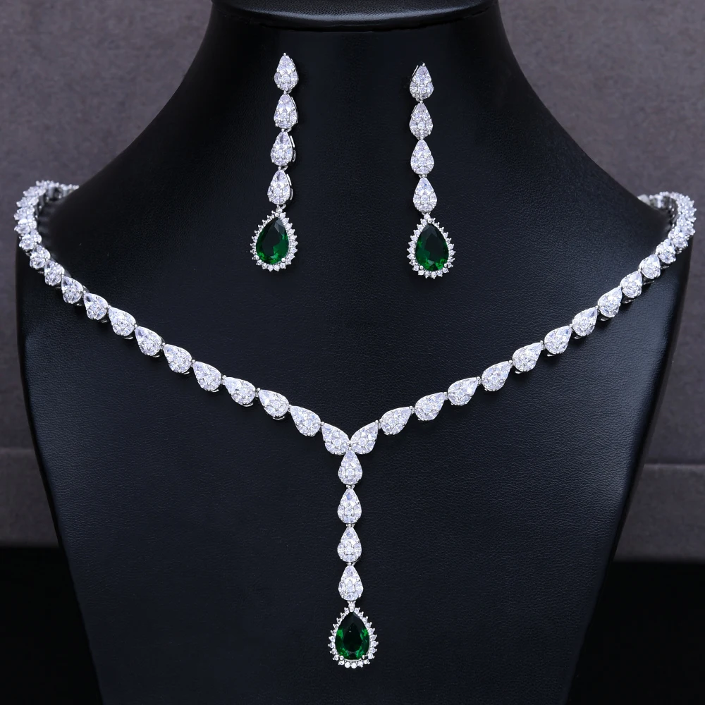 Набор украшений GODKI для женщин набор свадебное ожерелье и серьги с кубическим