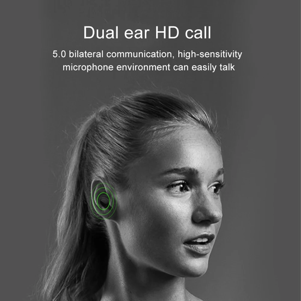 XG23 TWS Fingerprint Touch Bluetooth Earphones HD Stereo Wireless Headphones Noise Cancelling Gaming Headset LCD Charging Box