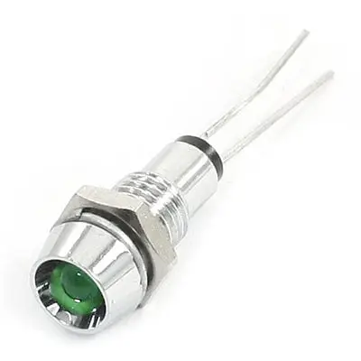 DC2.7V 0.2A 3 мм мощность с подсветкой зеленый светодиодный индикатор сигнала