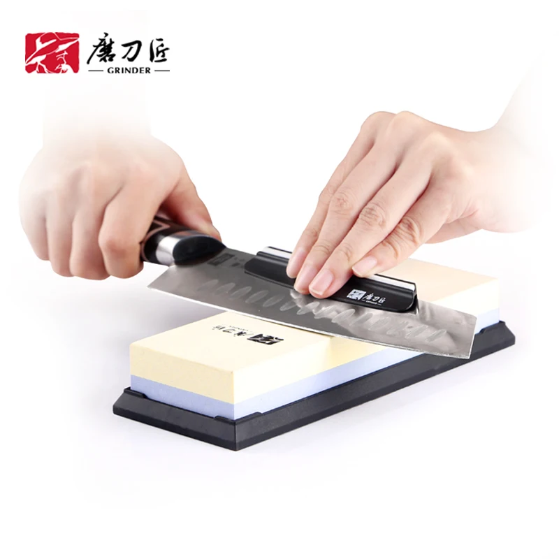 GRINDER Professional Kitchen Knife Sharpener 240 1000 Grindstone Corundum Whetstones TG6124