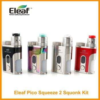 

Clearance Original Eleaf Pico Squeeze 2 Kit With Coral RDA 2 Atomizer 6.5ml Eliquid 0.2ohm Eleaf Clapton Coil E-Cigarette