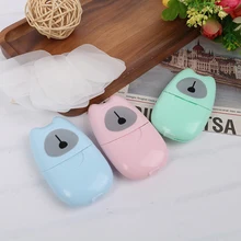 Горячее предложение! Распродажа! Одноразовое мыло в коробке бумажная портативная коробка для мытья рук Ароматические листы