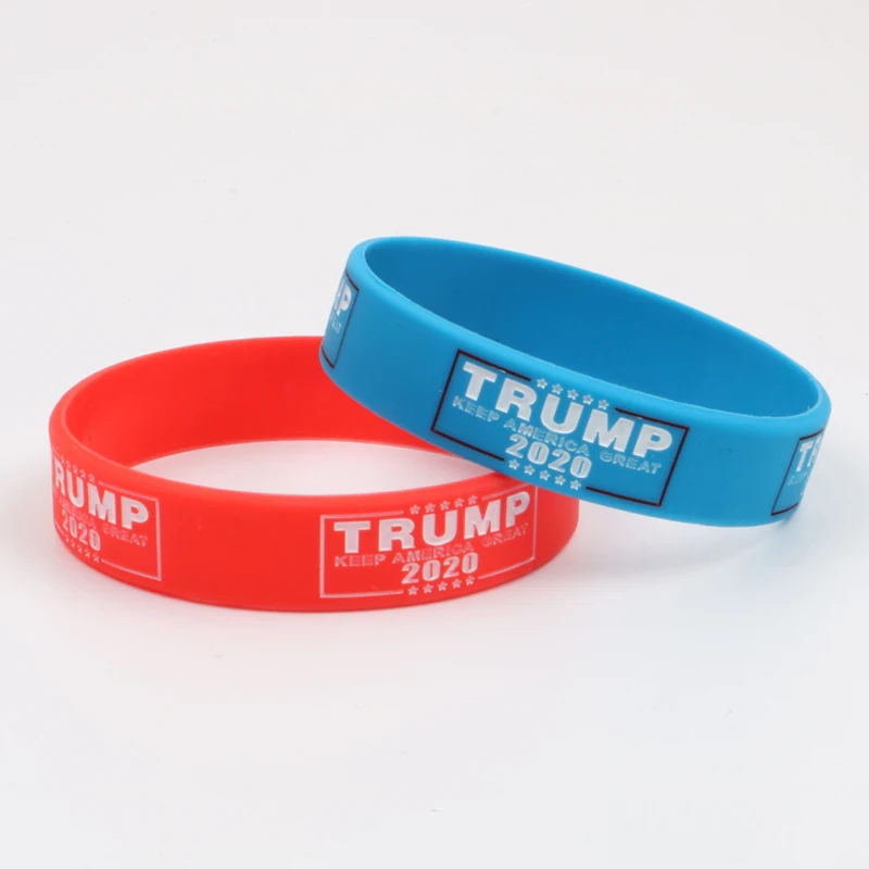 Мода 1 шт Trump Keep America Great силиконовый браслет красный синий козырь поддерживающий Браслет резиновые браслеты подарки