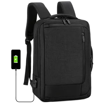 

Waterproof Backpack Laptop Men 15 Inch Usb Charging Computer Backpack Bags Male Nylon Black Big Capacity Multifunctional Bagpack