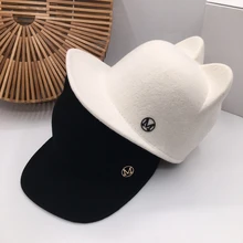 19 новая зимняя одежда милый плюшевый медведь ухо широкополый бейсболка M буквы Конный колпачок joker сладкий теплый