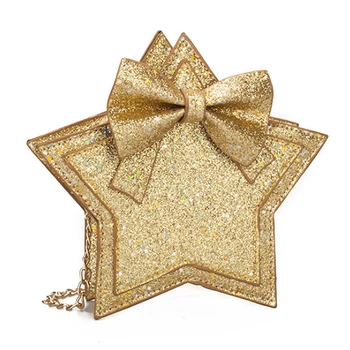 

2020 Star Bag Sweet Children Butterfly Knot Single Shoulder Chain Korean Fashion Bag