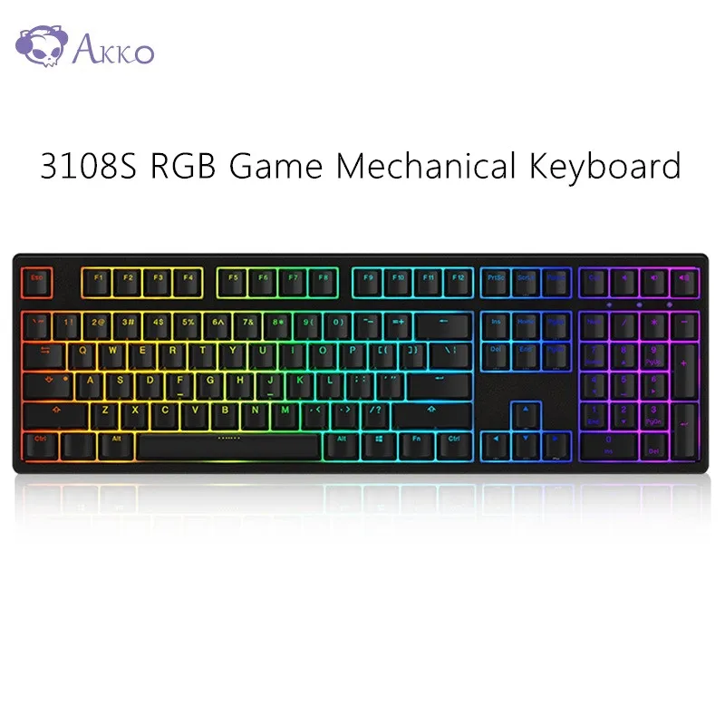 

AKKO 3108S RGB Gaming Mechanical Keyboard 108 Keys RGB Backlight Full Key Cherry MX Switch Type-C for Gamer