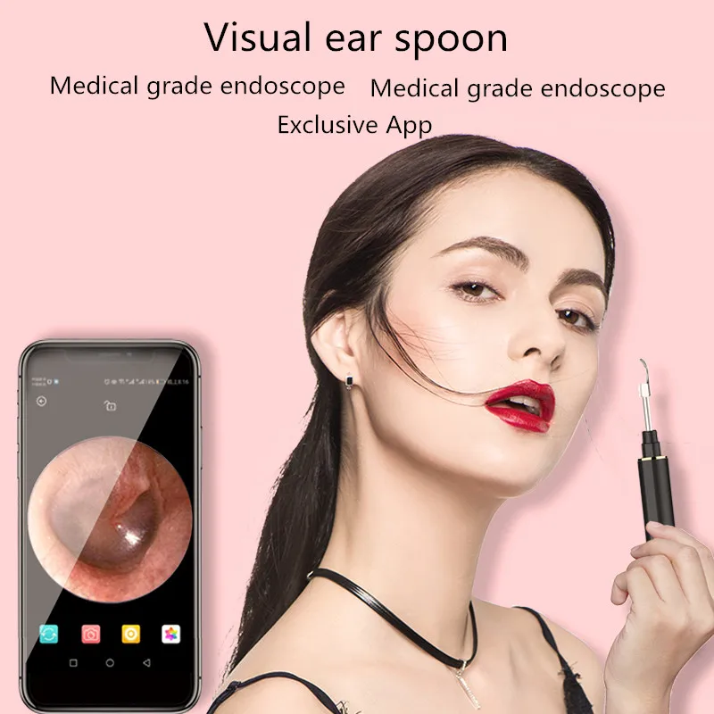 Новейшая 3 9 мм WiFi ушной Очиститель Беспроводная Ушная Otoscope Инспекционная камера