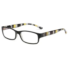 1,0+ 1,5 до+ 4,0 анти-голубые легкие квадратные очки для чтения для пожилых людей винтажная Цветочная ножка прозрачная дальнозоркость увеличительная линза для очков