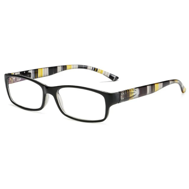 

+1.0 +1.5 To +4.0 Anti-blue Light Square Reading Glasses For Elderly Vintage Flower Leg Clear Hyperopia Eyeglasses Magnifier