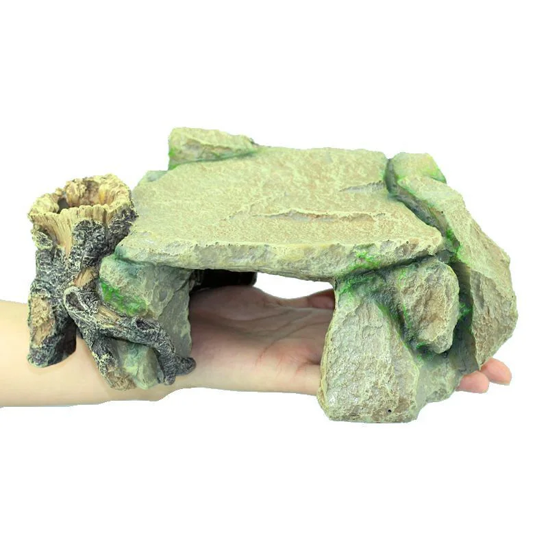 

Lovely Hot Turtle Island Platform Climbing Basking Aquarium Reptile Hollow Dock Floating Turtle Tank Decoration