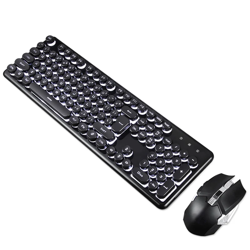 Клавиатура с мышью набор перезаряжаемая подсветка Mechnical игровая клавиатура набор LFX-ING