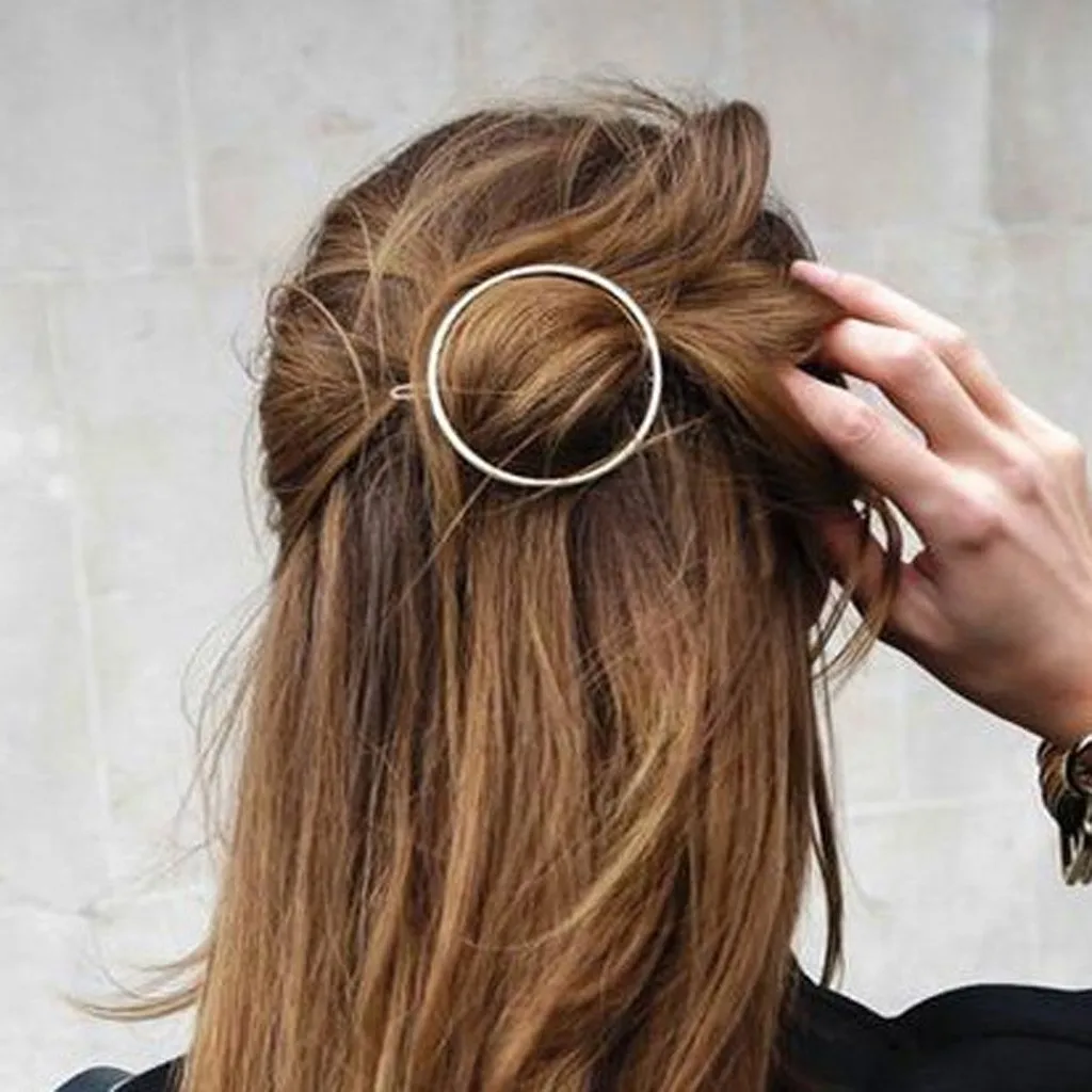 

Headwear Small Hair Clip INS Women's Popular Round Girls Cute Hairpin Hair Clip Barrette Comb Accessory New Sample Style