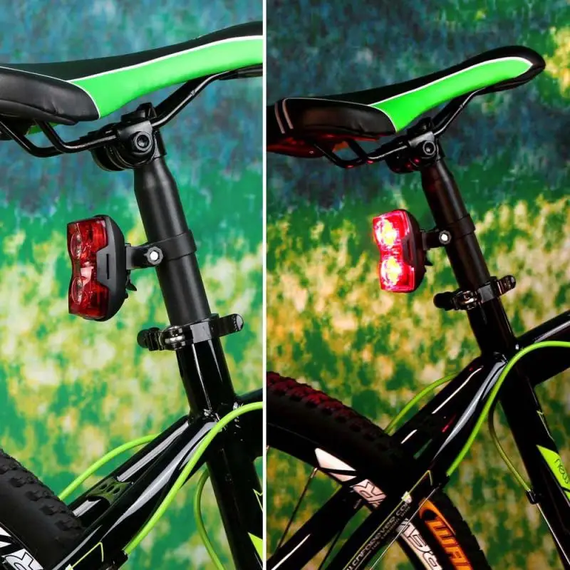 1 шт. велосипедный 2 светодиодный мигающий светильник лампа для безопасности, крепление сзади задний светильник для шоссейного велосипеда горная сигнальная лампа велосипеда инструмент для велосипеда