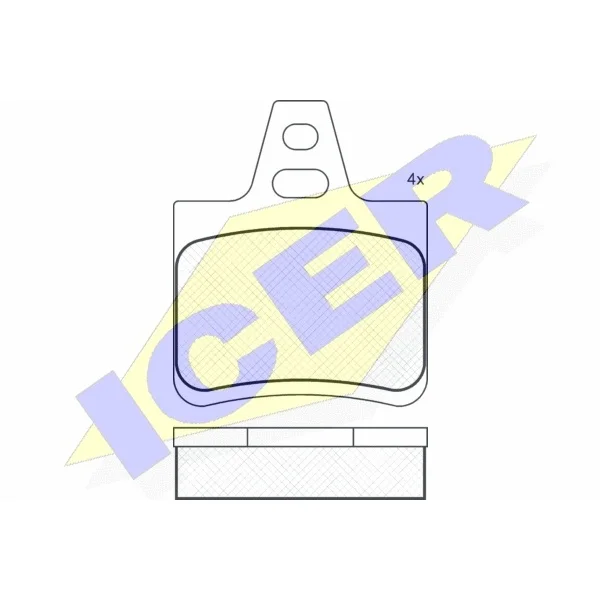 Колодки дисковые задние Citroen Xantia/XM 1.6-3.0i/D 89-03 ICER