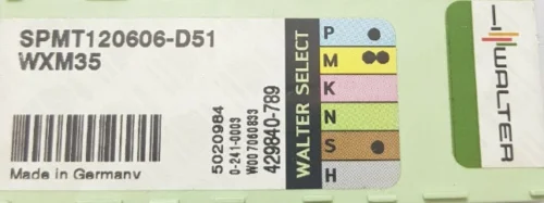 WALTER 10 шт карбидные вставки SPMT120606-D51 WXM35