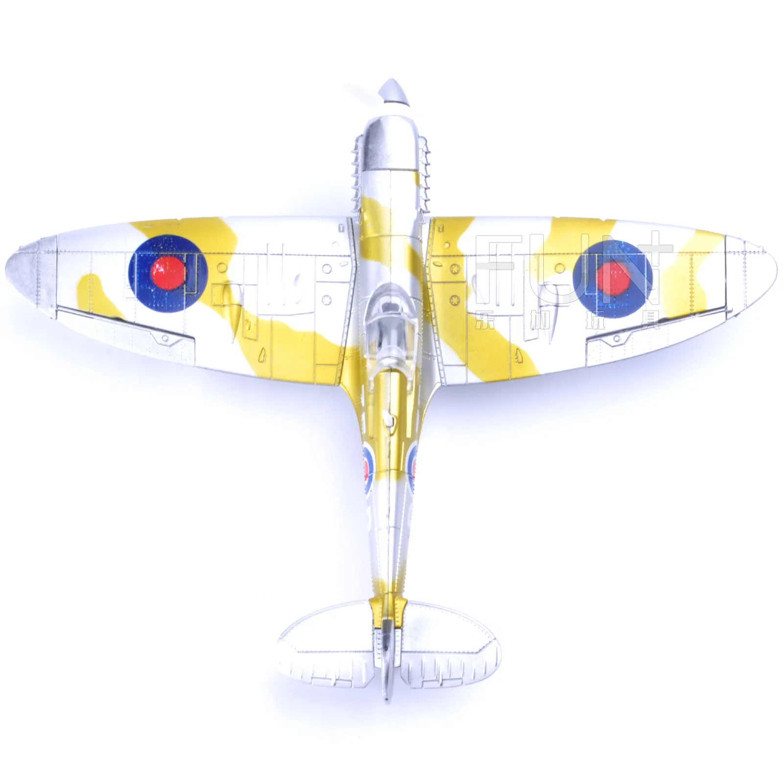 22cm 4D Diy Toys Fighter Assemble Blocks Building Model Airplane Military Model Arms WW2 Germany BF109 UK Hurricane Fighter diy house kits Model Building Toys