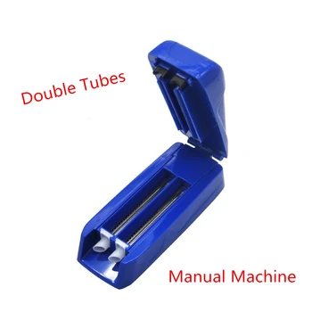 

Manual Double Tube three tube Tobacco Roller Cigar Cigarette Rolling Machine For 70MM Paper Hand Cigarette Maker Rolling Tool