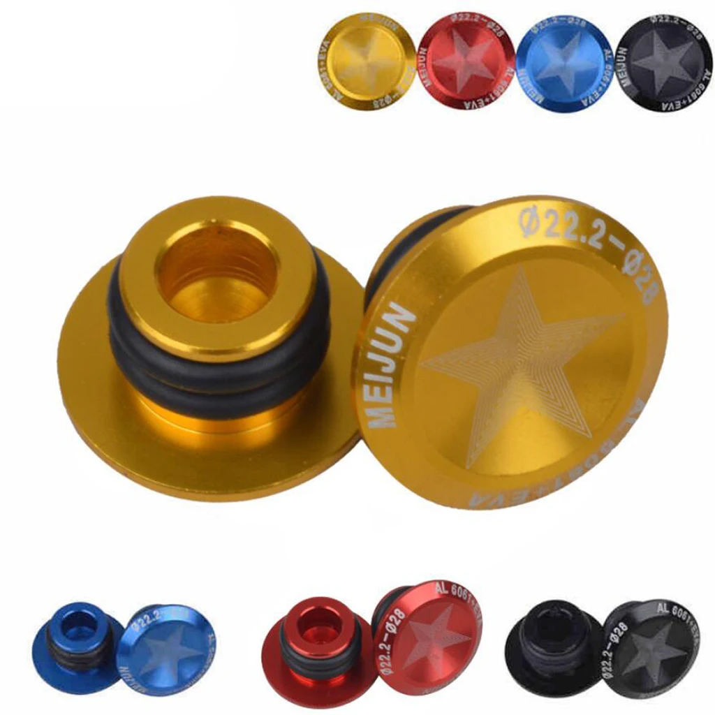 2pcs Bicycle Handlebar End Caps for MTB Mountain Road Bike Cycling Riding Bicycle Parts - Select Colors