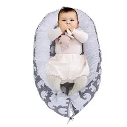 80*50 см детская кровать-гнездо переносная люлька для путешествий детская хлопковая Колыбель для новорожденных Детская кроватка бампер