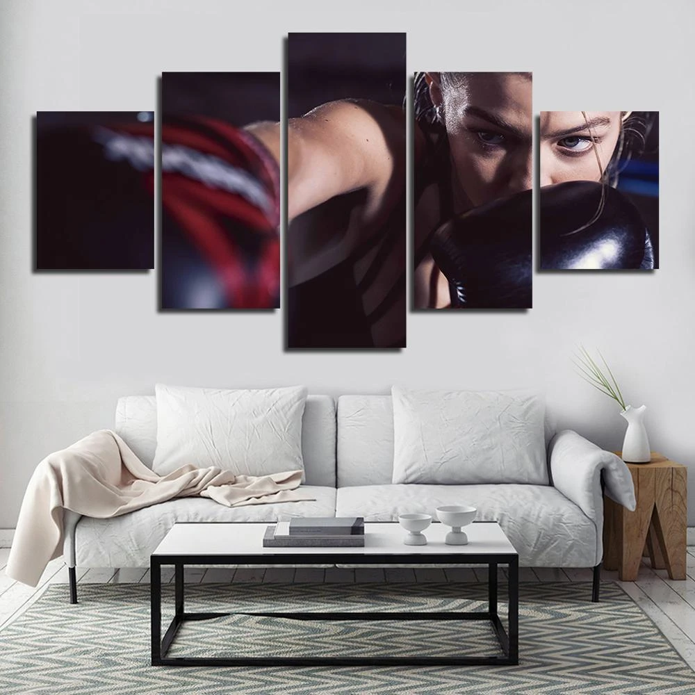 Impresión de lienzo, imagen de pared Hadid Reebok boxeo más populares impresiones lienzo cuadro de decoración moderna para de estar|Pintura y - AliExpress