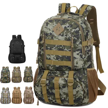 

New Outdoor Mountaineering Bag Travel Backpack Men and Women Large Capacity 50L Camouflage Backpack Travel Bag