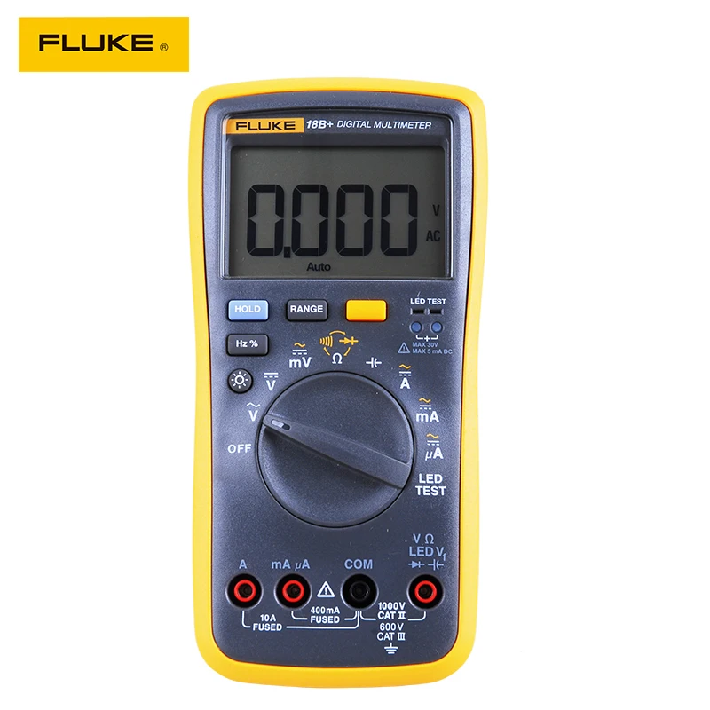 Цифровой мультиметр Fluke 18B + Plus переменный ток постоянный