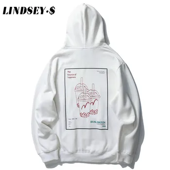 

LINDSEY SEADER Print Hoodies Men Streetwear Hooded Sweatshirt Couple Hoodies Hip Hop Casual 2020 Fashion Autumn Male Hoodies