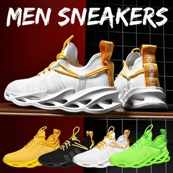 

Men's Sneakers Fashion Cutout Sole Casual Men Shoes Light Lace Up tenis masculino Shoes For Men chaussure zapatos de hombre
