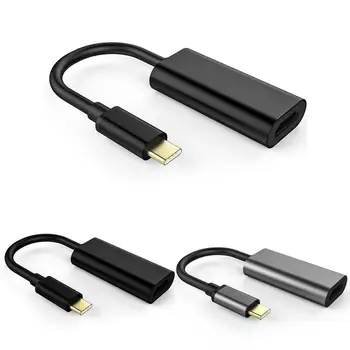 

USB-C Type C to HDMI Adapter USB 3.1 Cable for Android Phone Tablet Black Type C to female HDMI cable Dropshipping