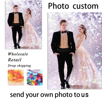 

Special Offer 5D Diamond Painting Photo Custom Full Square Diamond Painting Mosaic Round Diamond Home Decoration 006