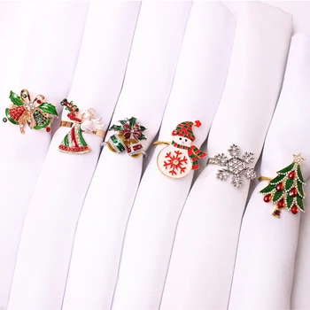 Christmas Metal Napkin Rings 1