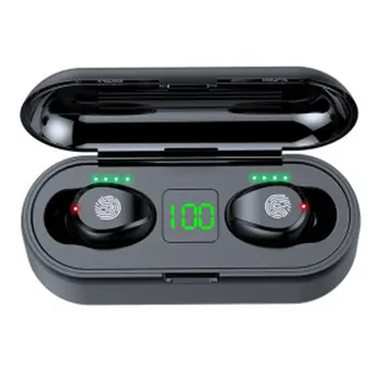 

Wireless Sports F9 Mini Stereo Touch wireless Headset F9 Touch Digital Display 5.0 Dual Pass 2000 Mah White English Version