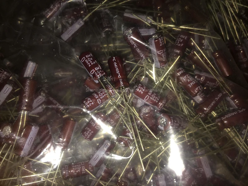 50pcs/100pcs 22uF 50V NIPPON NCC Kme Series 5x11mm Low ESR 50V22uF Aluminum Electrolytic Capacitor