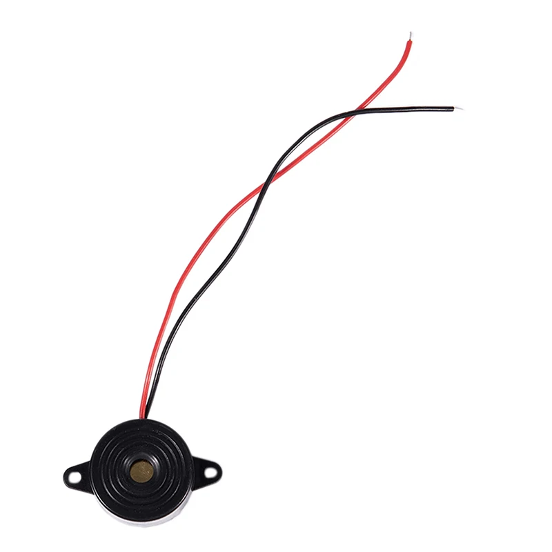 Promotion-5 Pcs DC 3-24V 85dB Sound Electronic Buzzer Alarm Black 23 x 12mm