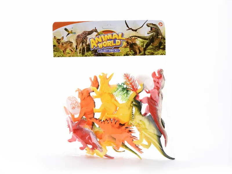 

Simulated Animal Dinosaur Model Toy Plastic Little Dinosaur Set T-Rex Ankylosaurus Triceratops