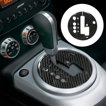 

Car Interior Gear Shift Box Panel Trim Frame Cover Sticker Carbon Fiber For Nissan 350Z 2006-2009 Left-hand Drive