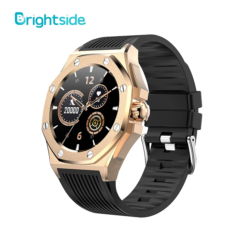 Brightside F9 Luxury Smart Watch Golden Men with Heart Rate Sports Fitness Tracker Multifunction IP67 Smartwatch Male 2021 NEW |