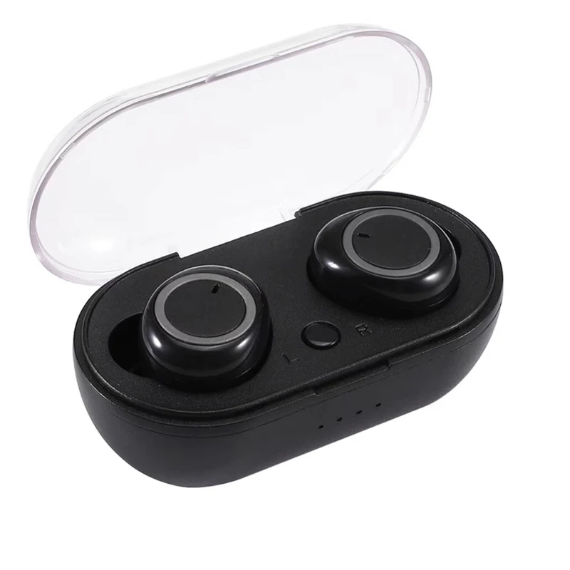 Grey Black TWS Беспроводные спортивные наушники Bluetooth 5,0 HD с шумоподавлением, водонепроницаемые, с защитой от пота, для Xiaomi Airdots Android Iphone - Цвет: Grey Black
