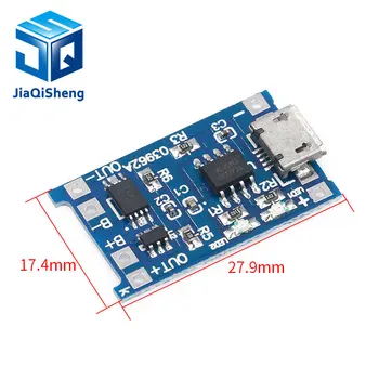 

1PCS 5V 1A Micro USB 18650 type-c Lithium Battery Charging Board Charger Module+Protection Dual Functions TP4056 18650