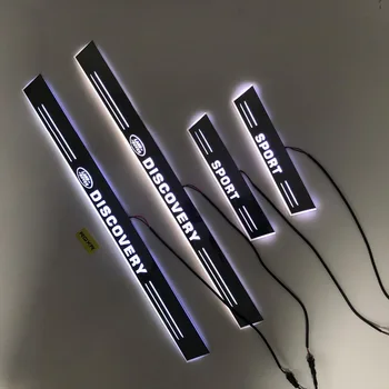

Express delivery led door sill plate strip welcome light threshold guard protectors for Land ROVER discovery sport