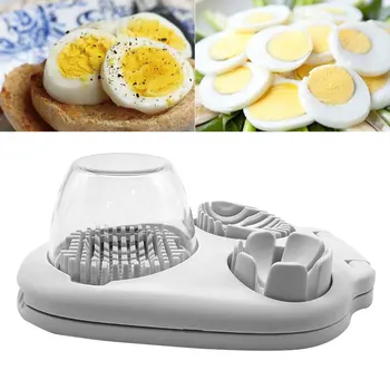 

3 In 1 Manual Home Dicing Stainless Steel Multifunctional Slicing Cutter Avocados Kitchen Tool Practical White Eggs Slicer