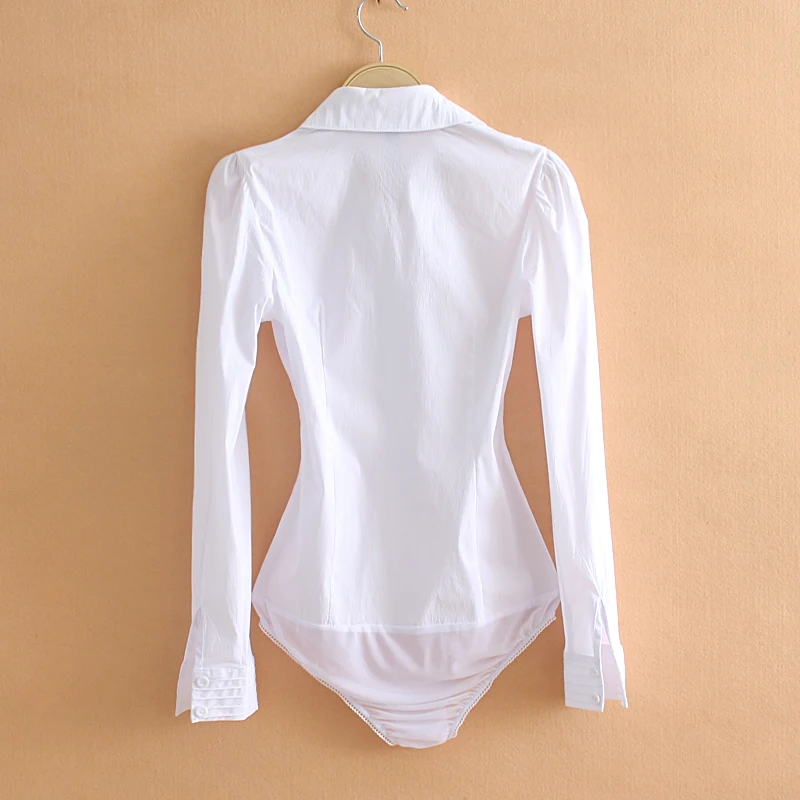 White Long Sleeve Bodysuit