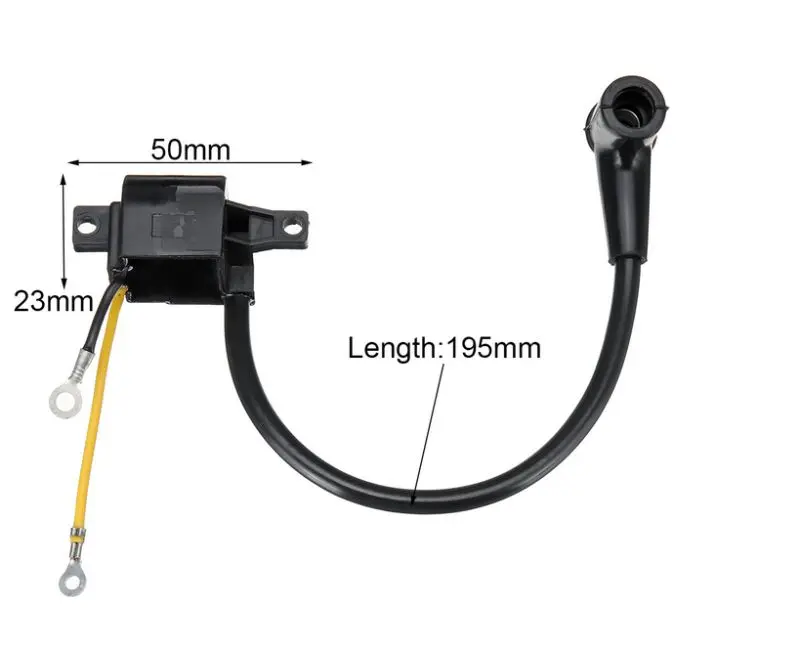 2 Parts Ignition Coil Module Kit Spark Plug Set for Husqvarna 61 162 266 Jonser