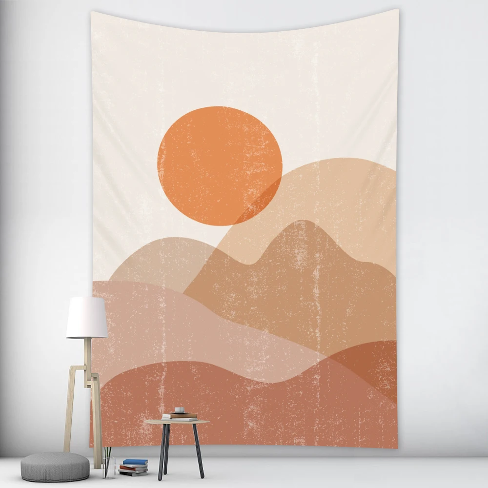Tapestry Decor Simple fresh wall tapestry Hippie bedroom home decoration tapestry Bohemian decorative Yoga mattress sheet