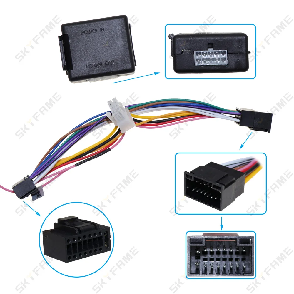 Skyfame Car 16pin 24v To 12v Power Cable Pressure Reducer