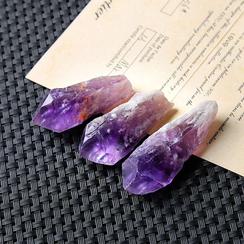 Natural amethyst stone crystal point high quality mineral nordic shelf healing selenite home decoracion hogar moderno DIY gift